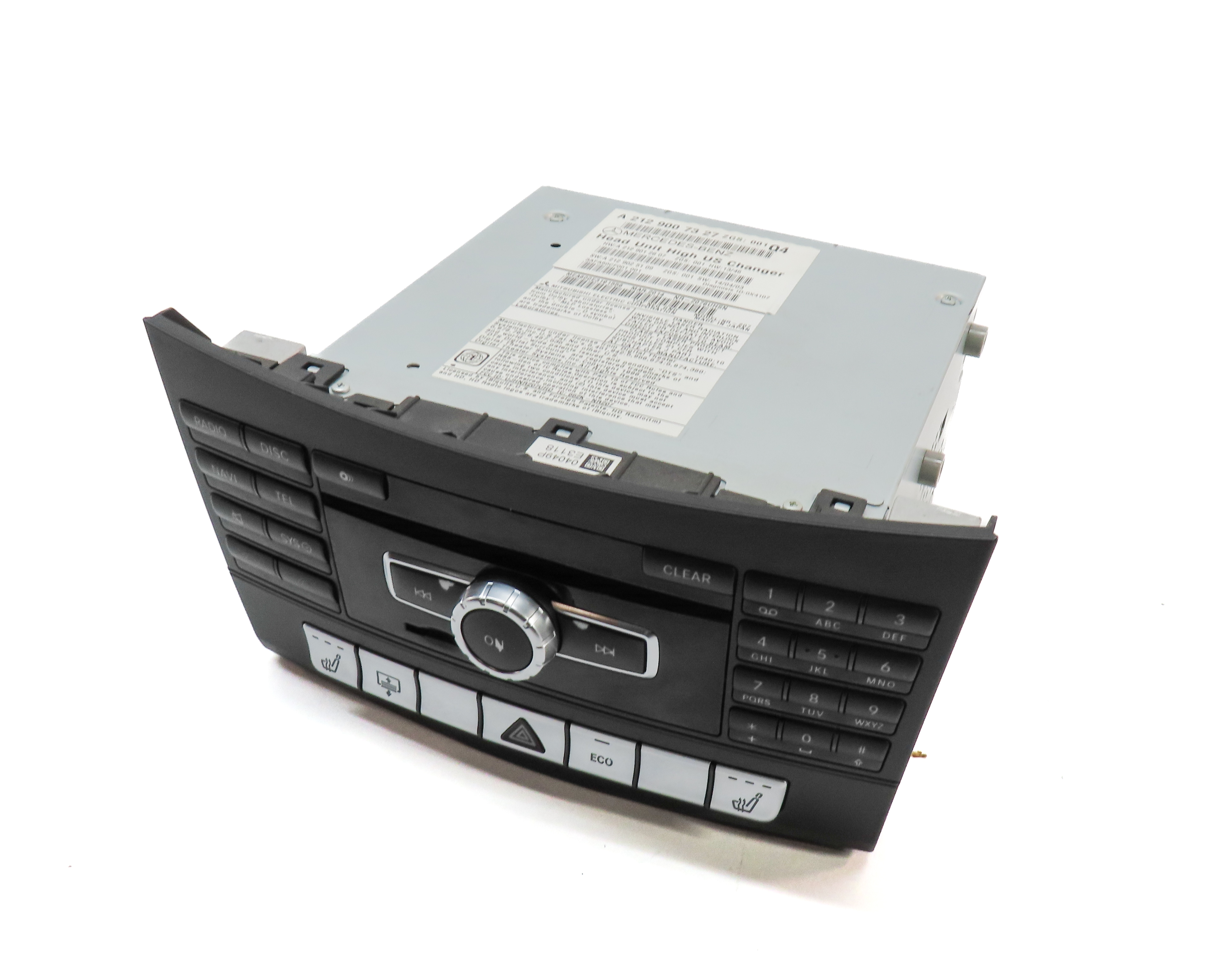 14 MERCEDES E350 (W212) FRONT DASH RADIO CD NAVI HEAD UNIT w/SEAT HEATER SWITCH — exact item pictured